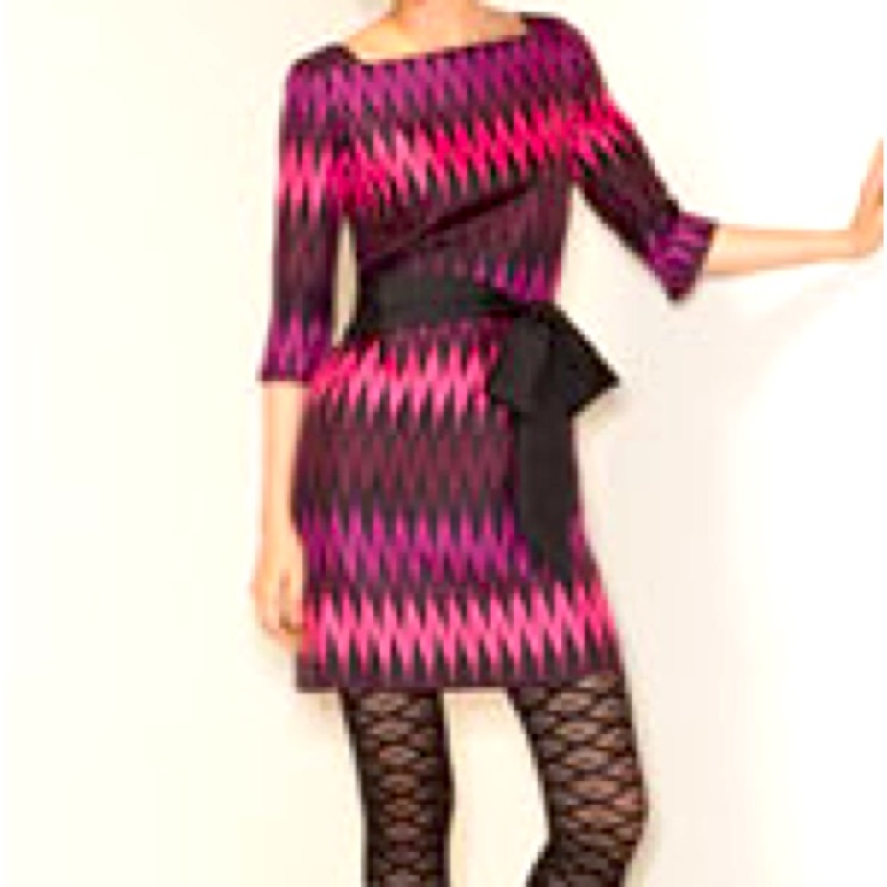 Milly Silk Chevron Dress size 12